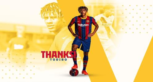 توديبو يكمل إجراءات انضمامه نهائيا من برشلونة لنيس